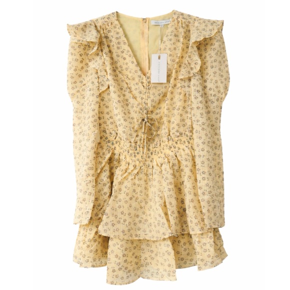 NWT Yellow Ruffle Romper - Picture 2 of 4